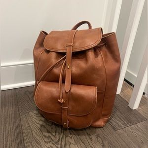 Madewell Rucksack English Saddle Leather Backpack